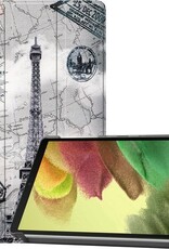 Nomfy Hoes Geschikt voor Samsung Galaxy Tab A7 Lite Hoes Tri-fold Tablet Hoesje Case - Hoesje Geschikt voor Samsung Tab A7 Lite Hoesje Hardcover Bookcase - Eiffeltoren