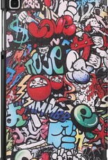 Nomfy Hoes Geschikt voor Samsung Galaxy Tab A7 Lite Hoes Tri-fold Tablet Hoesje Case - Hoesje Geschikt voor Samsung Tab A7 Lite Hoesje Hardcover Bookcase - Graffity