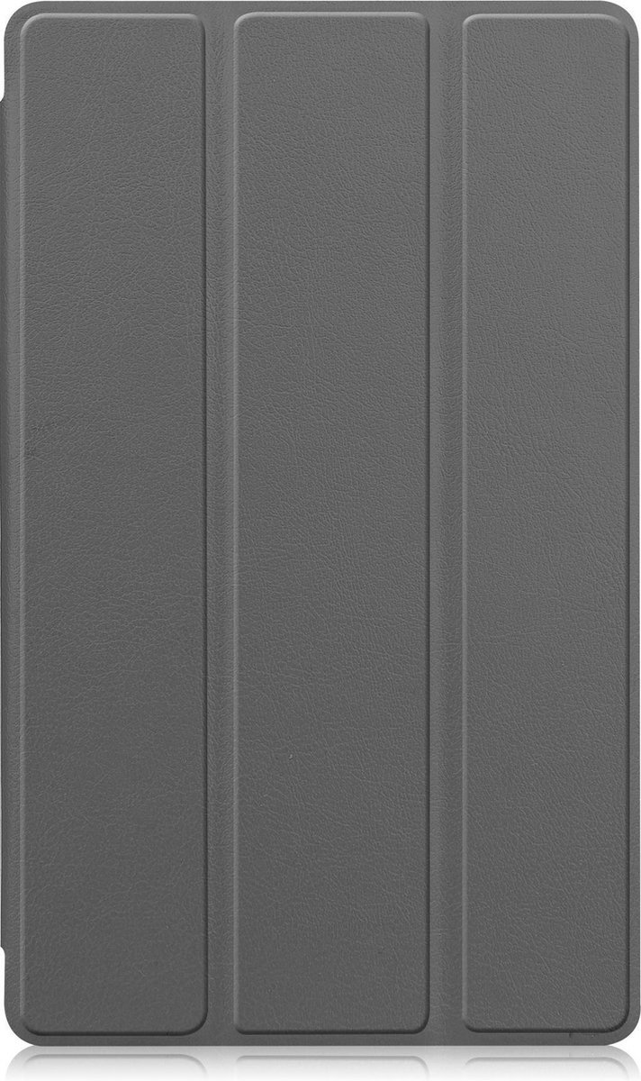 Nomfy Hoes Geschikt voor Samsung Galaxy Tab A7 Lite Hoes Tri-fold Tablet Hoesje Case - Hoesje Geschikt voor Samsung Tab A7 Lite Hoesje Hardcover Bookcase - Grijs