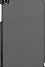 Nomfy Hoes Geschikt voor Samsung Galaxy Tab A7 Lite Hoes Tri-fold Tablet Hoesje Case - Hoesje Geschikt voor Samsung Tab A7 Lite Hoesje Hardcover Bookcase - Grijs