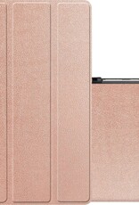 NoXx Hoesje Geschikt voor Samsung Galaxy Tab A7 Lite Hoesje Case Hard Cover Hoes Book Case - Rosé goud
