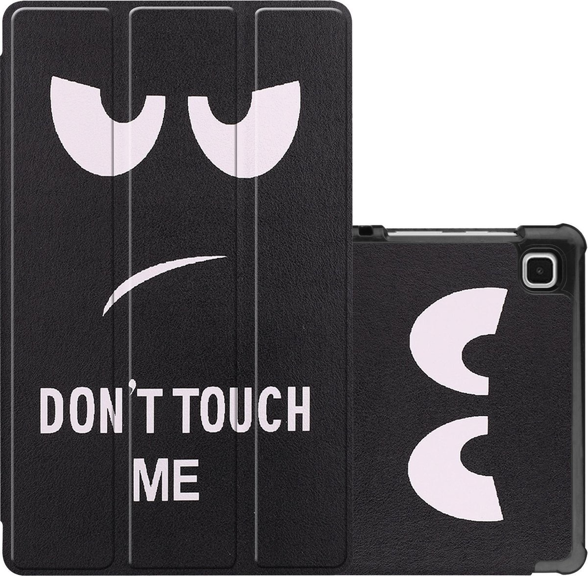NoXx Hoesje Geschikt voor Samsung Galaxy Tab A7 Lite Hoesje Case Hard Cover Hoes Book Case - Don't Touch Me