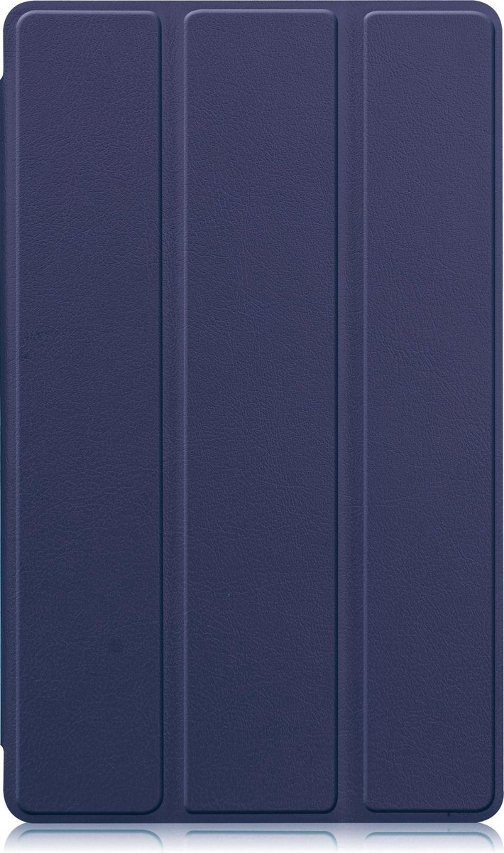 Nomfy Hoes Geschikt voor Samsung Galaxy Tab A7 Lite Hoes Tri-fold Tablet Hoesje Case - Hoesje Geschikt voor Samsung Tab A7 Lite Hoesje Hardcover Bookcase - Donkerblauw