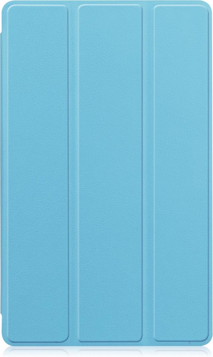 Nomfy Hoes Geschikt voor Samsung Galaxy Tab A7 Lite Hoes Tri-fold Tablet Hoesje Case - Hoesje Geschikt voor Samsung Tab A7 Lite Hoesje Hardcover Bookcase - Lichtblauw