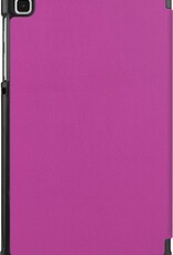Nomfy Hoes Geschikt voor Samsung Galaxy Tab A7 Lite Hoes Tri-fold Tablet Hoesje Case - Hoesje Geschikt voor Samsung Tab A7 Lite Hoesje Hardcover Bookcase - Paars