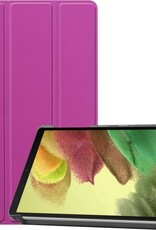 Nomfy Hoes Geschikt voor Samsung Galaxy Tab A7 Lite Hoes Tri-fold Tablet Hoesje Case - Hoesje Geschikt voor Samsung Tab A7 Lite Hoesje Hardcover Bookcase - Paars