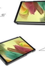 Nomfy Hoes Geschikt voor Samsung Galaxy Tab A7 Lite Hoes Tri-fold Tablet Hoesje Case - Hoesje Geschikt voor Samsung Tab A7 Lite Hoesje Hardcover Bookcase - Paars
