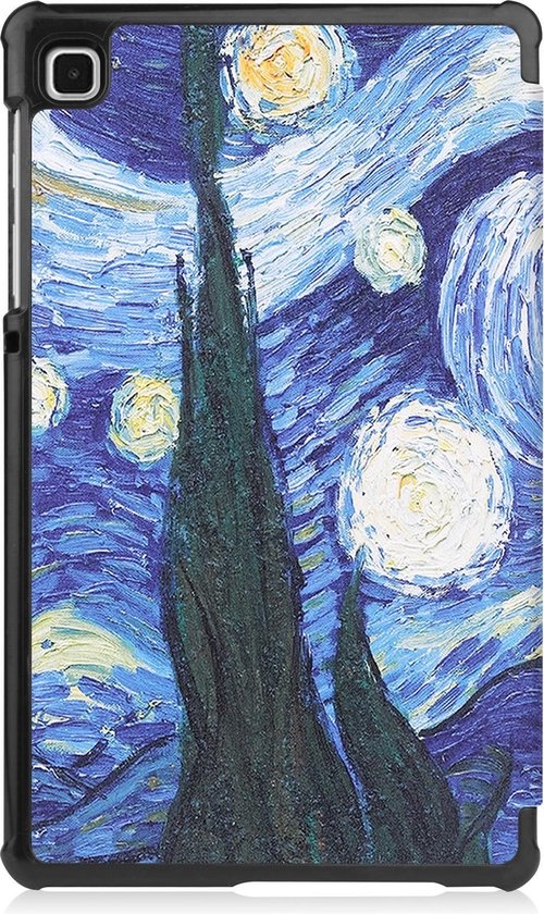 Nomfy Hoes Geschikt voor Samsung Galaxy Tab A7 Lite Hoes Tri-fold Tablet Hoesje Case - Hoesje Geschikt voor Samsung Tab A7 Lite Hoesje Hardcover Bookcase - Sterrenhemel