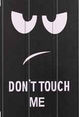 Nomfy Hoes Geschikt voor Samsung Galaxy Tab A7 Lite Hoes Tri-fold Tablet Hoesje Case - Hoesje Geschikt voor Samsung Tab A7 Lite Hoesje Hardcover Bookcase - Don't Touch Me