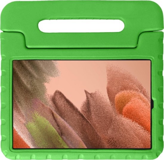 NoXx Hoesje Geschikt voor Samsung Galaxy Tab A7 Lite Hoesje Kinderhoes Shockproof Hoes Kids Case - Groen