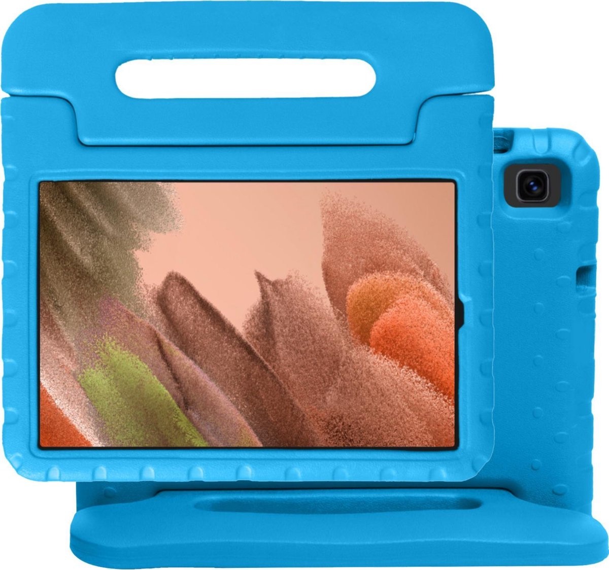 NoXx Hoesje Geschikt voor Samsung Galaxy Tab A7 Lite Hoesje Kinderhoes Shockproof Hoes Kids Case - Blauw