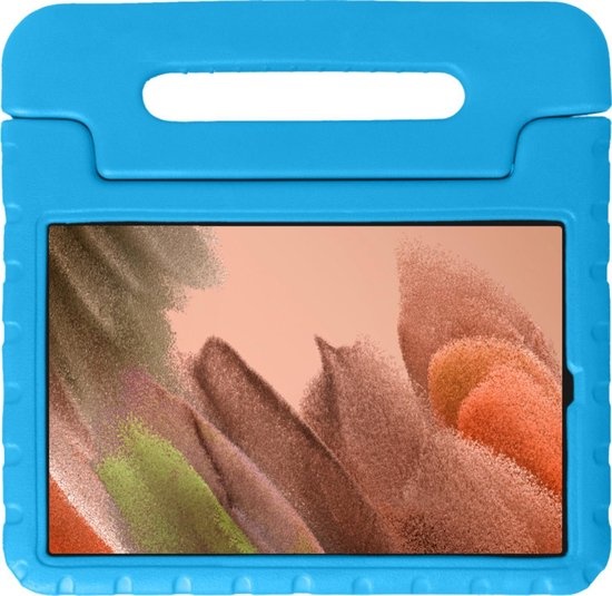 NoXx Hoesje Geschikt voor Samsung Galaxy Tab A7 Lite Hoesje Kinderhoes Shockproof Hoes Kids Case - Blauw