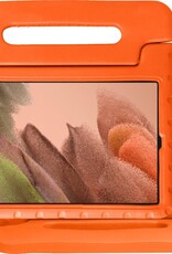 NoXx Hoesje Geschikt voor Samsung Galaxy Tab A7 Lite Hoesje Kinderhoes Shockproof Hoes Kids Case - Oranje