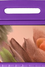 NoXx Hoesje Geschikt voor Samsung Galaxy Tab A7 Lite Hoesje Kinderhoes Shockproof Hoes Kids Case - Paars