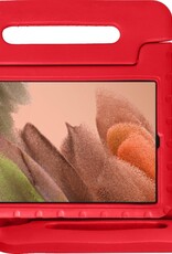NoXx Hoesje Geschikt voor Samsung Galaxy Tab A7 Lite Hoesje Kinderhoes Shockproof Hoes Kids Case - Rood
