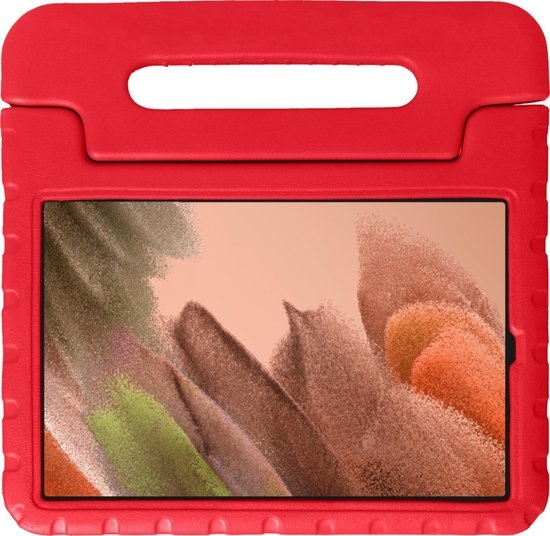NoXx Hoesje Geschikt voor Samsung Galaxy Tab A7 Lite Hoesje Kinderhoes Shockproof Hoes Kids Case - Rood