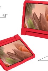 NoXx Hoesje Geschikt voor Samsung Galaxy Tab A7 Lite Hoesje Kinderhoes Shockproof Hoes Kids Case - Rood