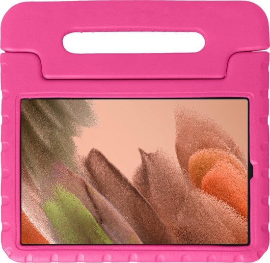 NoXx Hoesje Geschikt voor Samsung Galaxy Tab A7 Lite Hoesje Kinderhoes Shockproof Hoes Kids Case - Roze