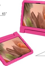 NoXx Hoesje Geschikt voor Samsung Galaxy Tab A7 Lite Hoesje Kinderhoes Shockproof Hoes Kids Case - Roze