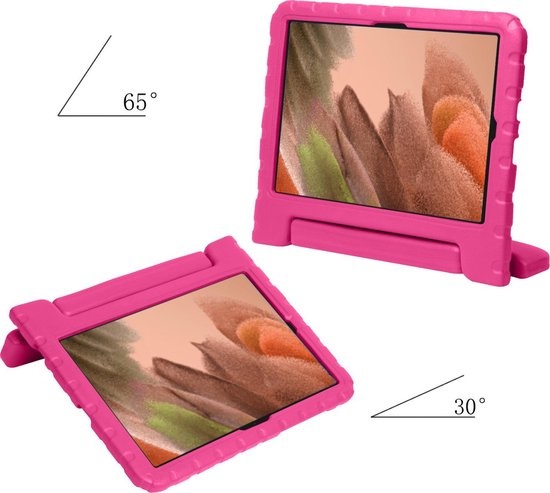 NoXx Hoesje Geschikt voor Samsung Galaxy Tab A7 Lite Hoesje Kinderhoes Shockproof Hoes Kids Case - Roze