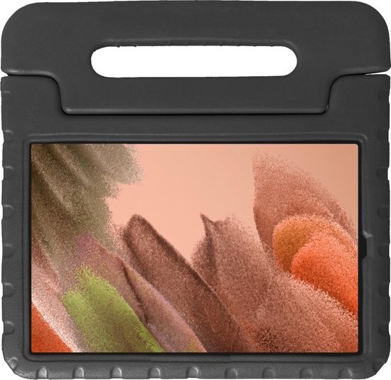 NoXx Hoesje Geschikt voor Samsung Galaxy Tab A7 Lite Hoesje Kinderhoes Shockproof Hoes Kids Case - Zwart
