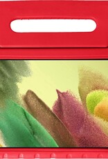 Nomfy Hoes Geschikt voor Samsung Galaxy Tab A7 Lite Hoes Bumper Kindvriendelijk Kids Case Kinderhoes - Hoesje Geschikt voor Samsung Tab A7 Lite Hoesje Shockproof Cover Hoes - Rood