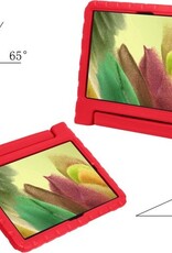 Nomfy Hoes Geschikt voor Samsung Galaxy Tab A7 Lite Hoes Bumper Kindvriendelijk Kids Case Kinderhoes - Hoesje Geschikt voor Samsung Tab A7 Lite Hoesje Shockproof Cover Hoes - Rood
