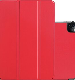 NoXx NoXx iPad Pro 11 inch (2021) Hoesje Met Apple Pencilhouder - Rood