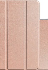 NoXx Hoesje Geschikt voor iPad Pro 2021 (11 inch) Hoesje Case Hard Cover Hoes Book Case Met Uitsparing Geschikt voor Apple Pencil - Rosé goud