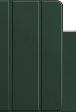 NoXx Hoesje Geschikt voor iPad Pro 2021 (11 inch) Hoesje Case Hard Cover Hoes Book Case Met Uitsparing Geschikt voor Apple Pencil - Donkergroen
