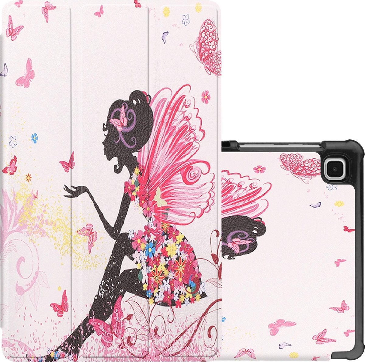 NoXx Hoesje Geschikt voor Samsung Galaxy Tab A7 Lite Hoesje Case Hard Cover Hoes Book Case - Elfje