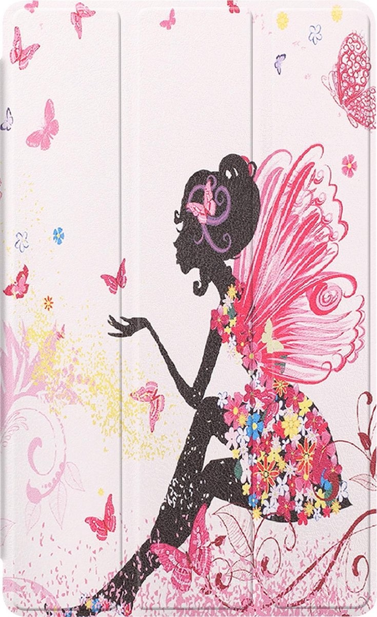 Nomfy Hoes Geschikt voor Samsung Galaxy Tab A7 Lite Hoes Tri-fold Tablet Hoesje Case - Hoesje Geschikt voor Samsung Tab A7 Lite Hoesje Hardcover Bookcase - Elfje