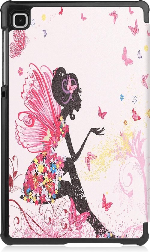 Nomfy Hoes Geschikt voor Samsung Galaxy Tab A7 Lite Hoes Tri-fold Tablet Hoesje Case - Hoesje Geschikt voor Samsung Tab A7 Lite Hoesje Hardcover Bookcase - Elfje