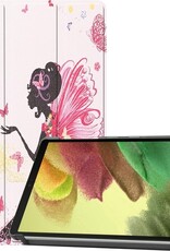 Nomfy Hoes Geschikt voor Samsung Galaxy Tab A7 Lite Hoes Tri-fold Tablet Hoesje Case - Hoesje Geschikt voor Samsung Tab A7 Lite Hoesje Hardcover Bookcase - Elfje