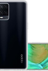 NoXx Hoes Geschikt voor OPPO A54 Hoesje Cover Siliconen Back Case Hoes - Transparant