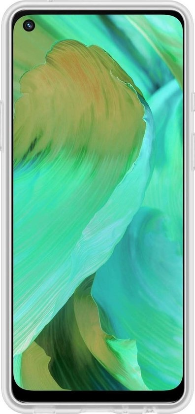 NoXx Hoes Geschikt voor OPPO A54 Hoesje Cover Siliconen Back Case Hoes - Transparant - 2x