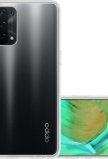NoXx Hoes Geschikt voor OPPO A54 5G Hoesje Cover Siliconen Back Case Hoes - Transparant