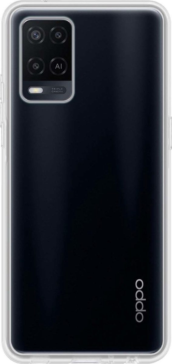 Nomfy Hoesje Geschikt voor OPPO A54 Hoesje Siliconen Cover Case - Hoes Geschikt voor OPPO A54 Hoes Back Case - Transparant
