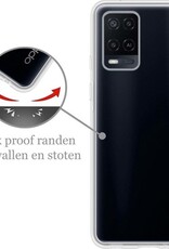 Nomfy Hoesje Geschikt voor OPPO A54 Hoesje Siliconen Cover Case - Hoes Geschikt voor OPPO A54 Hoes Back Case - Transparant