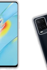 Nomfy Hoesje Geschikt voor OPPO A54 Hoesje Siliconen Cover Case - Hoes Geschikt voor OPPO A54 Hoes Back Case - 2-PACK - Transparant