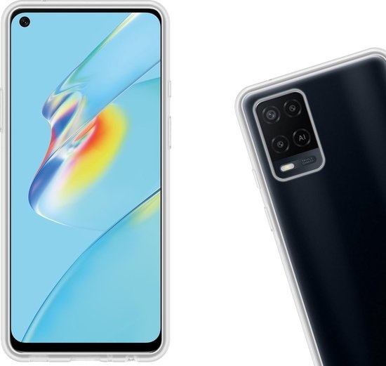 Nomfy Hoesje Geschikt voor OPPO A54 Hoesje Siliconen Cover Case - Hoes Geschikt voor OPPO A54 Hoes Back Case - 2-PACK - Transparant