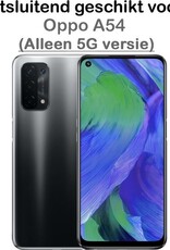 Nomfy Hoesje Geschikt voor OPPO A54 5G Hoesje Siliconen Cover Case - Hoes Geschikt voor OPPO A54 5G Hoes Back Case - Transparant
