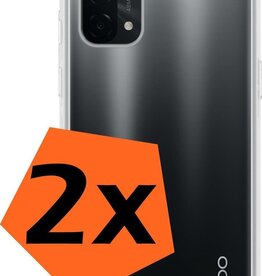 Nomfy Nomfy 2 PACK - Oppo A54 5G hoesje siliconen - Transparant
