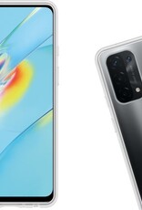 Nomfy Hoesje Geschikt voor OPPO A54 5G Hoesje Siliconen Cover Case - Hoes Geschikt voor OPPO A54 5G Hoes Back Case - 2-PACK - Transparant