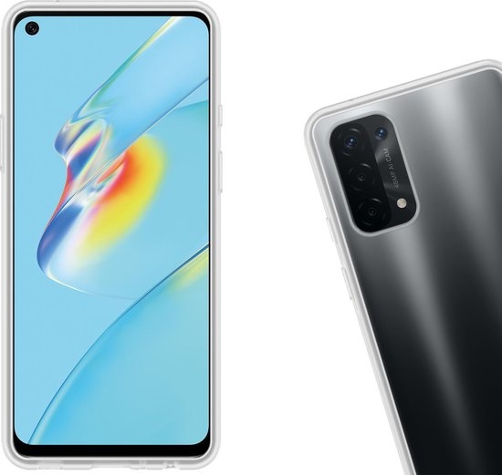 Nomfy Hoesje Geschikt voor OPPO A54 5G Hoesje Siliconen Cover Case - Hoes Geschikt voor OPPO A54 5G Hoes Back Case - 2-PACK - Transparant