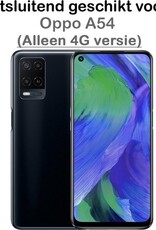 NoXx Hoes Geschikt voor OPPO A54 Hoesje Siliconen Cover Shock Proof Back Case Shockproof Hoes - Transparant