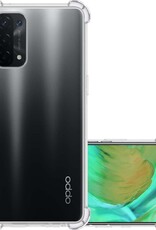 NoXx Hoes Geschikt voor OPPO A54 5G Hoesje Siliconen Cover Shock Proof Back Case Shockproof Hoes - Transparant