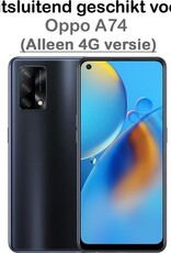 NoXx Hoes Geschikt voor OPPO A74 4G Hoesje Cover Siliconen Back Case Hoes - Transparant
