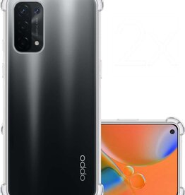 NoXx NoXx Oppo A74 5G hoesje siliconen shockproof - Transparant