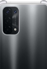 NoXx Hoes Geschikt voor OPPO A74 5G Hoesje Siliconen Cover Shock Proof Back Case Shockproof Hoes - Transparant